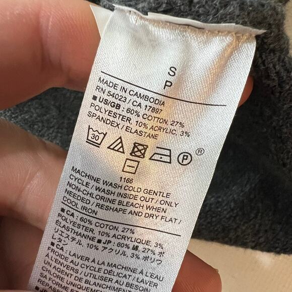 Banana Republic Factory Knee Length Sweater Dress Gray Size Small NEW - Picture 9 of 12